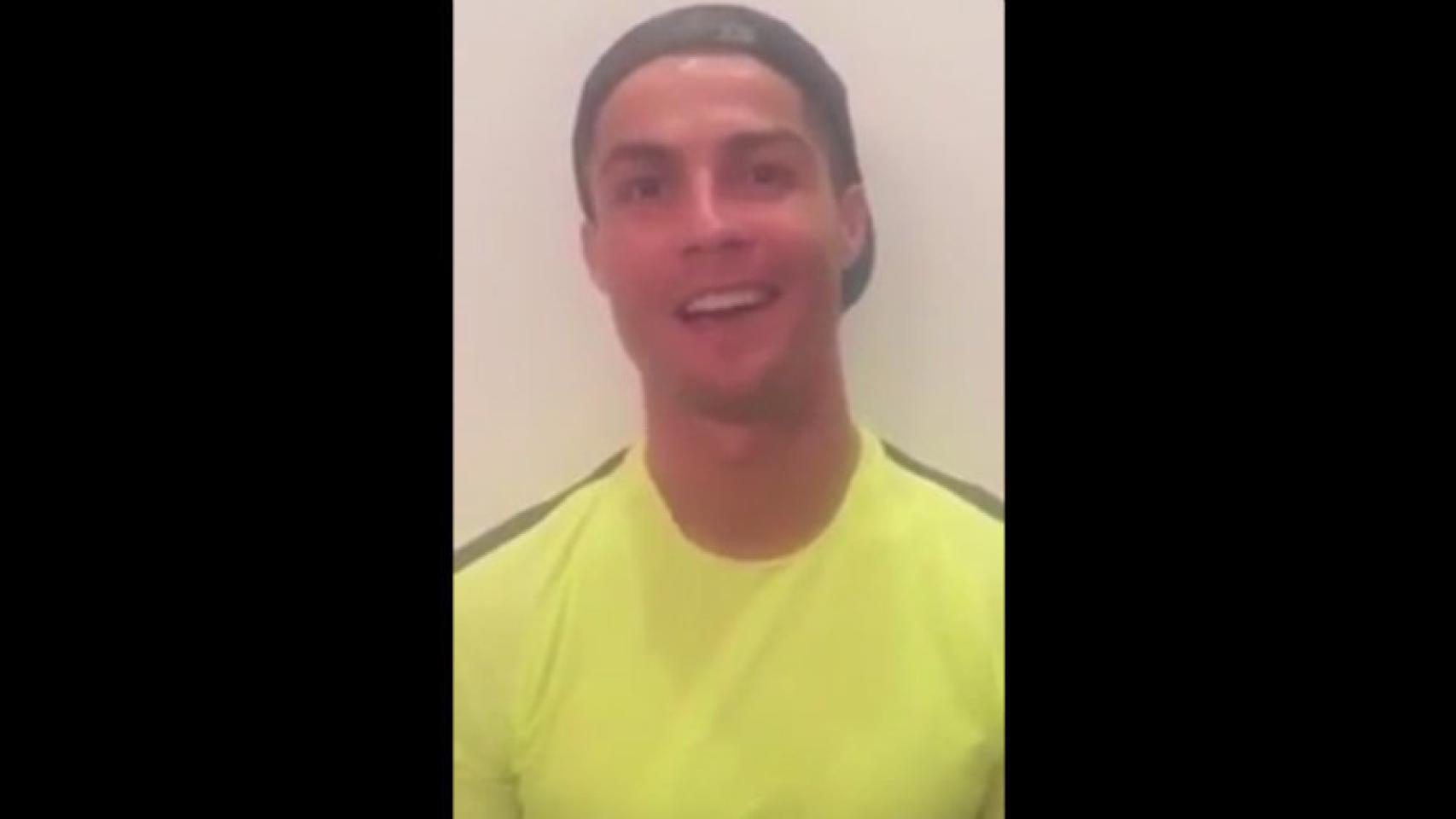 Cristiano Ronaldo en un vídeo en Instastories