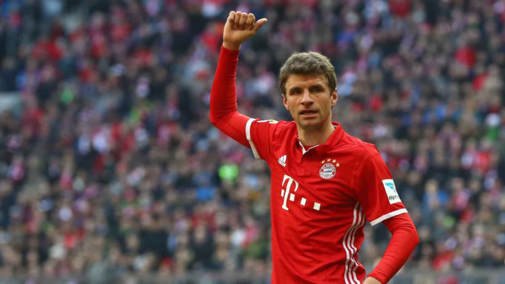 Müller en un partido con el Bayern. Foto. Twitter (@esmuellert)