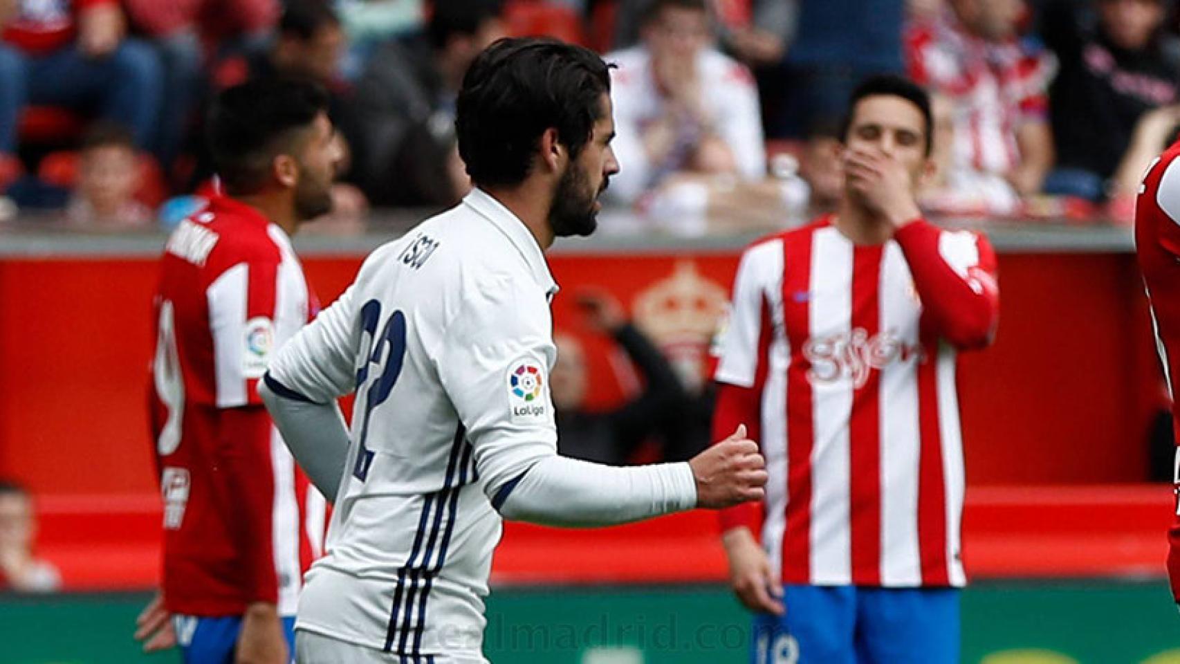 Isco Alarcón, goleador ante el Sporting