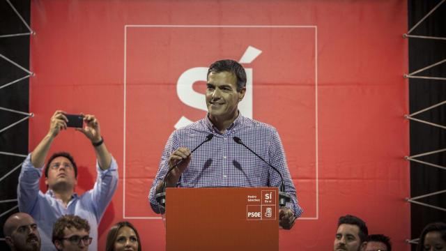 Pedro Sánchez, en un acto en Jerez de la Frontera (Cádiz), este jueves por la tarde.