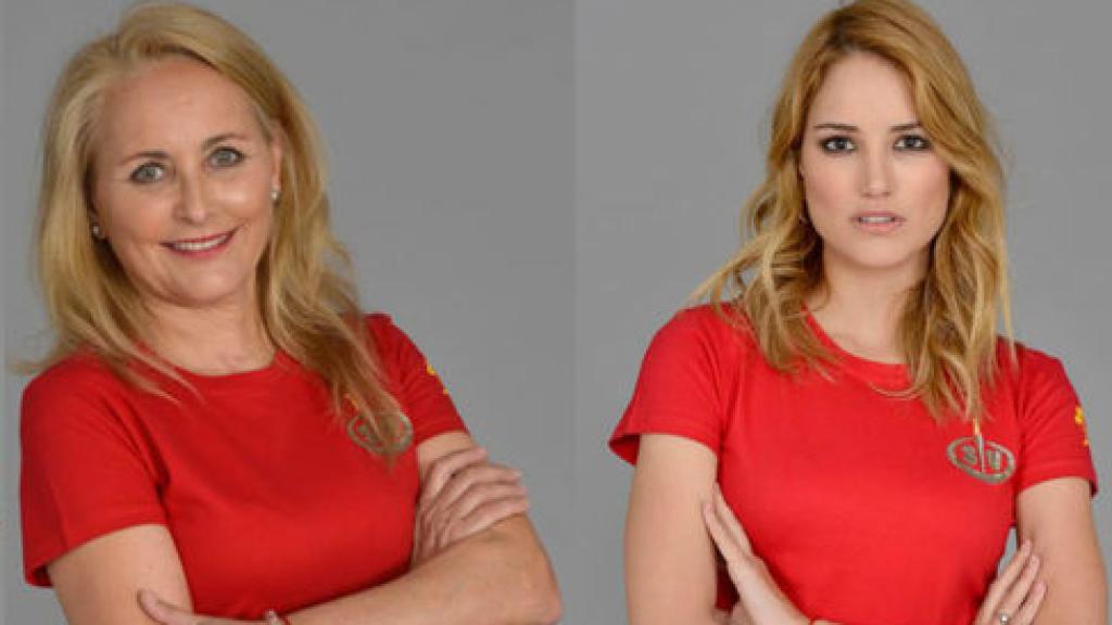 Lucía Pariente y su hija Alba Carrillo.