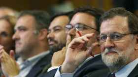 Rajoy, durante su presencia en Canarias este viernes.