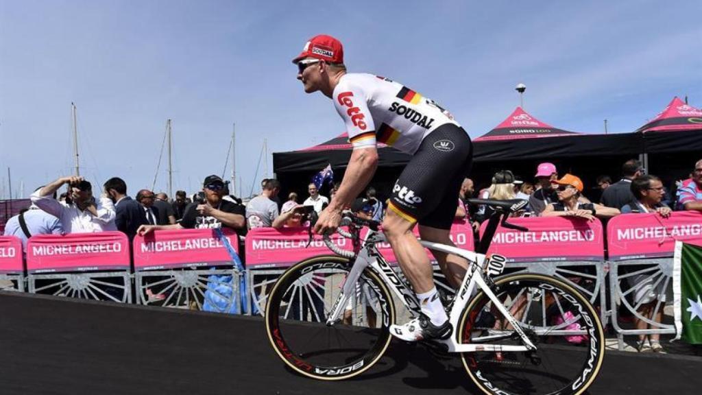 Greipel, durante una etapa del Giro de Italia.