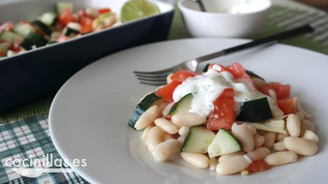 ensalada de alubias