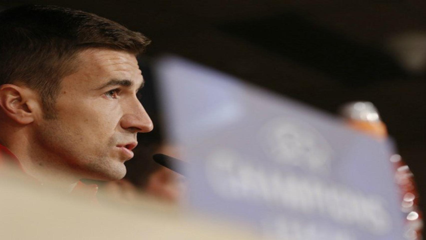 Gabi, en rueda de prensa   Foto: atleticodemadrid.com