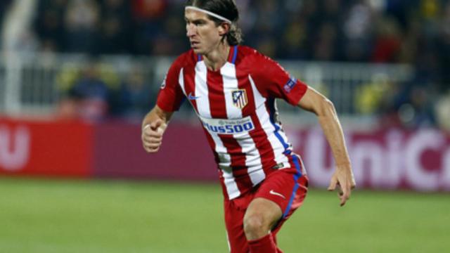 Filipe Luis, en un partido con el Atleti   Foto: atleticodemadrid.com