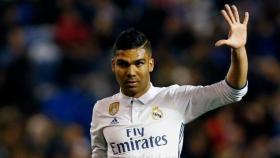 Casemiro celebra su gol