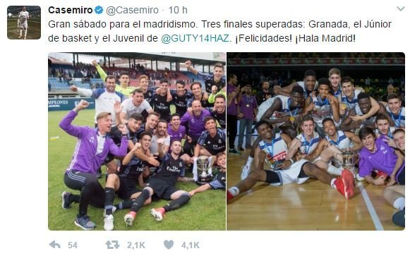 Las tres finales de Casemiro