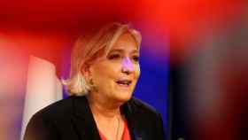 Marine Le Pen, tras conocer los resultados.