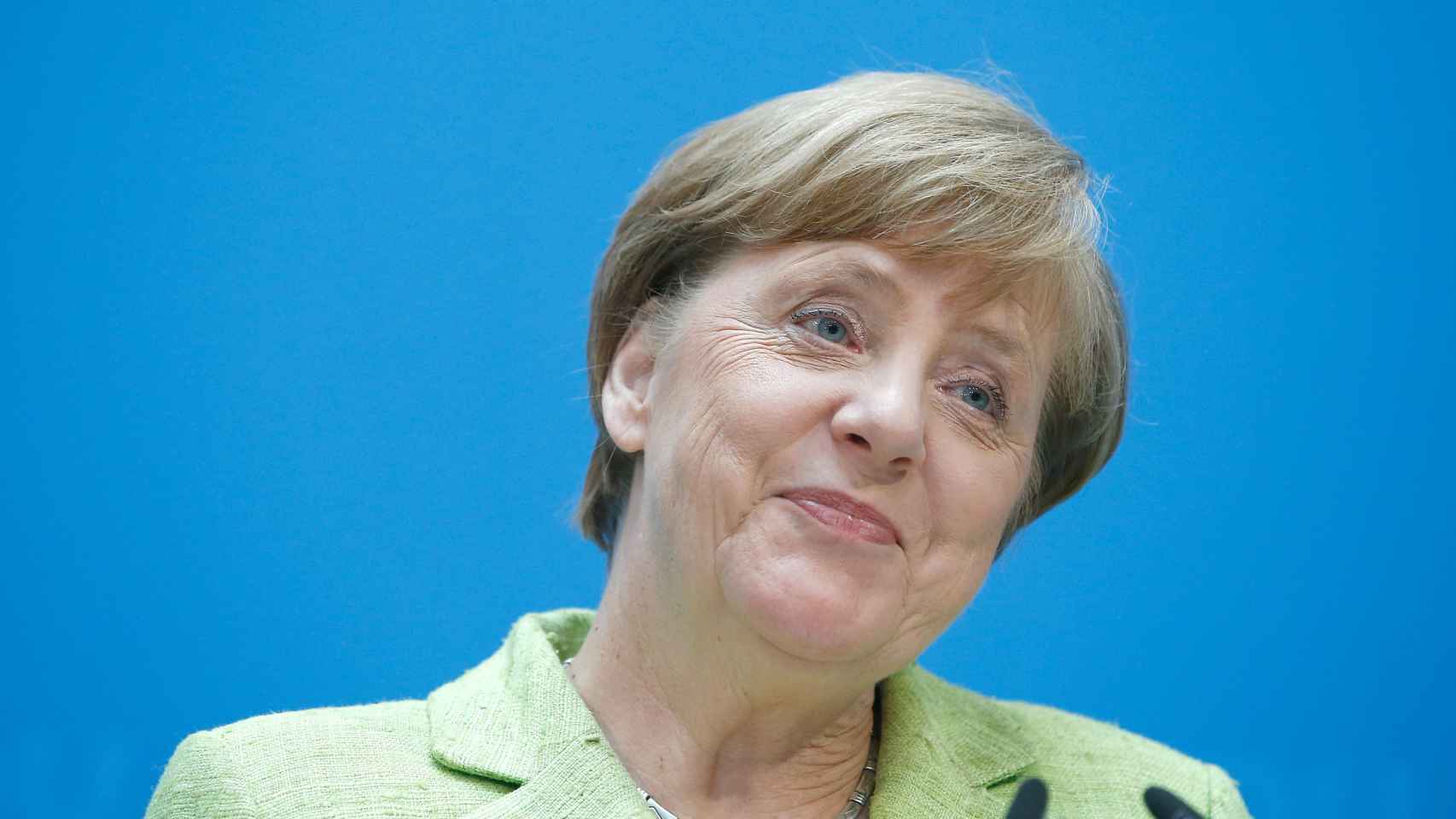 Merkel durante una conferencia de prensa este lunes en Berlín