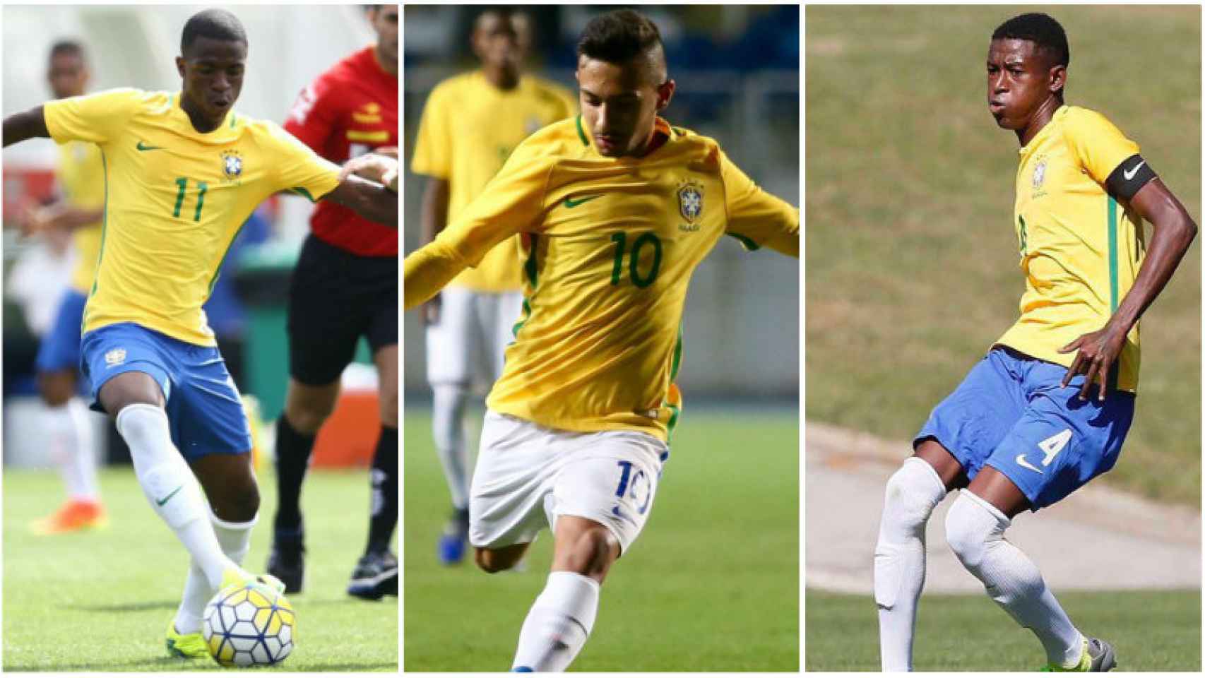 Vinicius, Alan y Vitao con la Sudamericana sub17