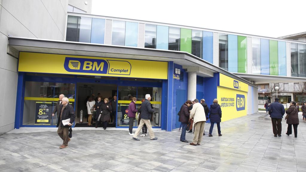 Un supermercado BM en Irún (Guipúzcoa).