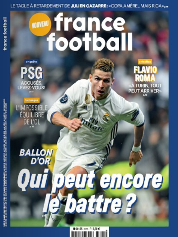 Portada de France Football. Foto: francefootball.fr