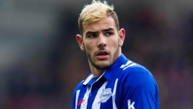 Theo Hernández, en un partido con el Alavés   Foto: Twitter (@partidazocope)