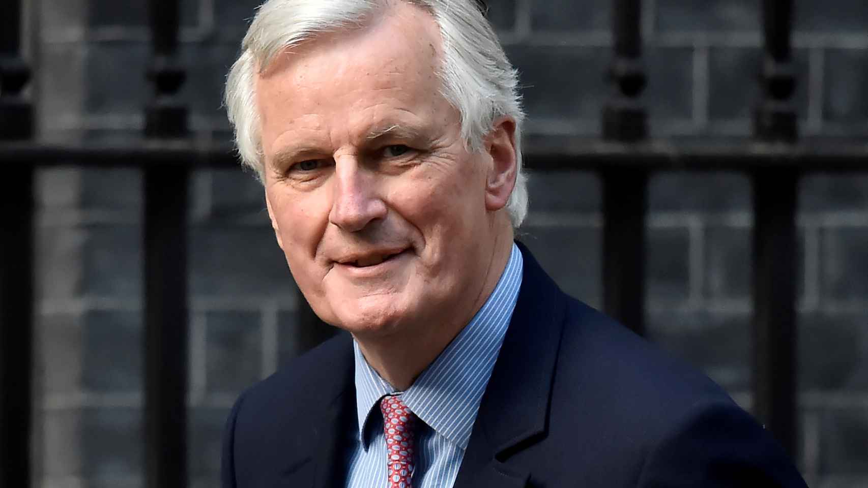 Barnier, durante su reciente visita al número 10 de Downing Street en Londres