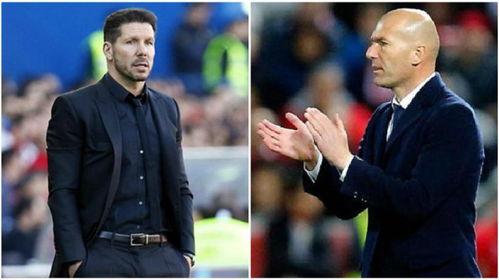 Simeone y Zidane enfrentados en el partido de Champions