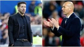 Simeone y Zidane enfrentados en el partido de Champions