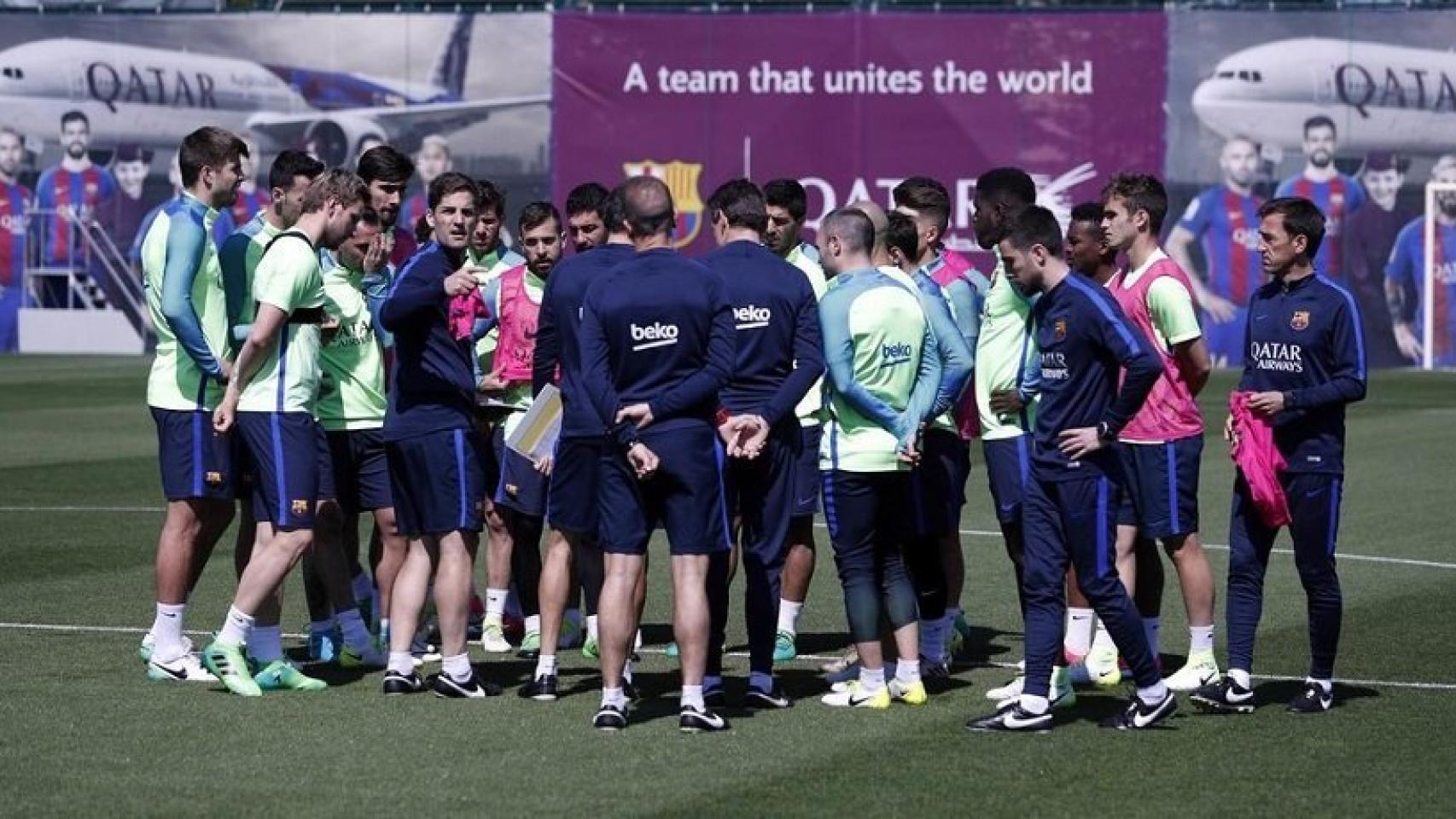 Entrenamiento del Barcelona. Foto: fcbarcelona.es