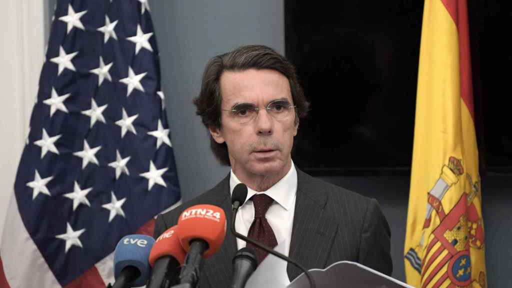 José María Aznar en una imagen reciente en Washington.