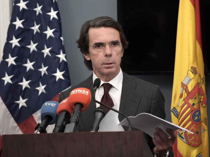 José María Aznar en una imagen reciente en Washington.