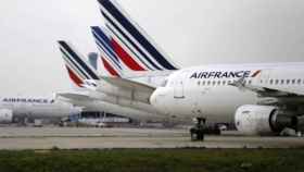 Aviones de Air France en el aeropuerto de Charles de Gaulle, cerca de París.