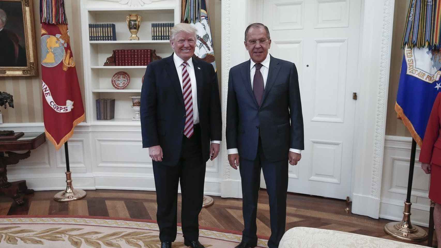 Trump y Lavrov, durante su encuentro la semana pasada en la Casa Blanca