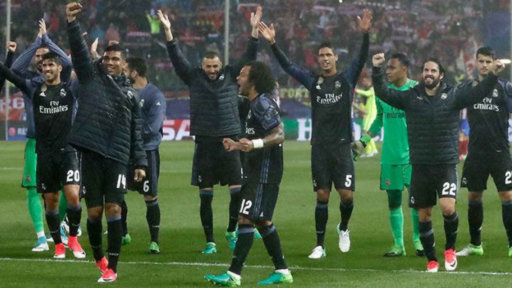 El Madrid, eufórico tras su pase a la final