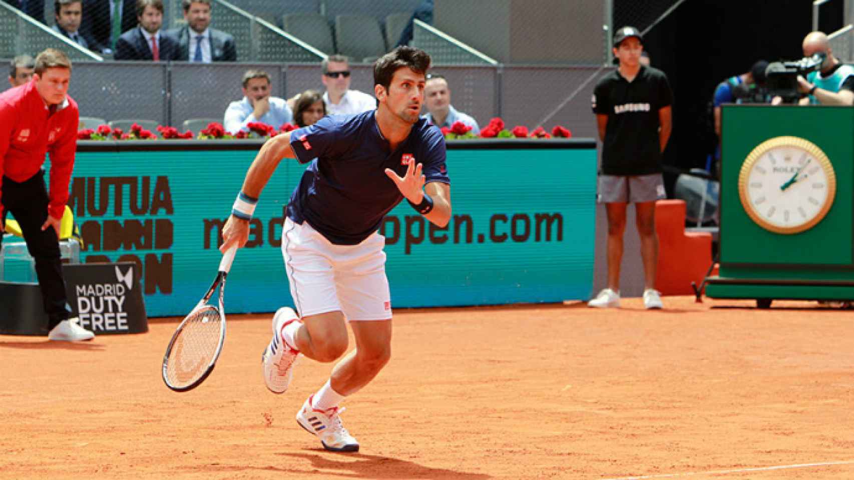 Novak Djokovic acabó con Feliciano López (Foto: Mutua Madrid Open)