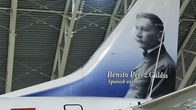 Galdós es la octava figura histórica española que homenajea la aerolínea escandinava.