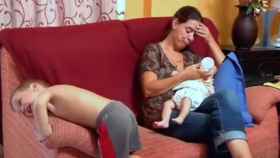 Una madre cansada en el programa de televisión 'Super Nanny'