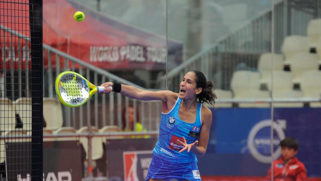 Majo Sánchez Alayeto durante su partido de cuartos.