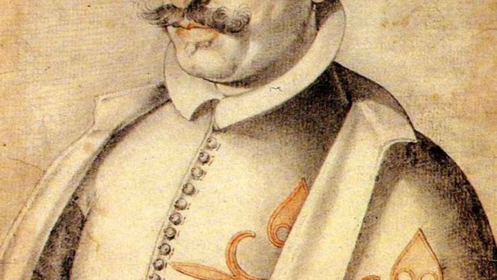 Retrato de Quevedo contemporáneo a los hechos de la Conjuración de Venecia.