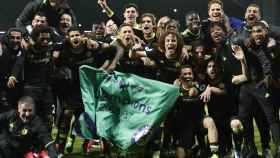 El Chelsea celebra el título de Premier League.
