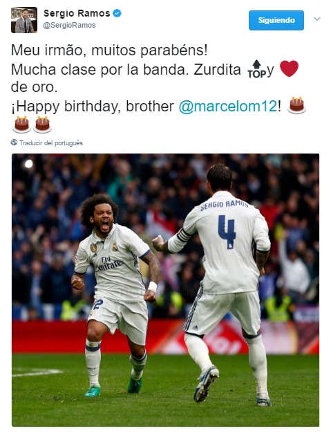 Las felicitaciones de los madridistas a Marcelo