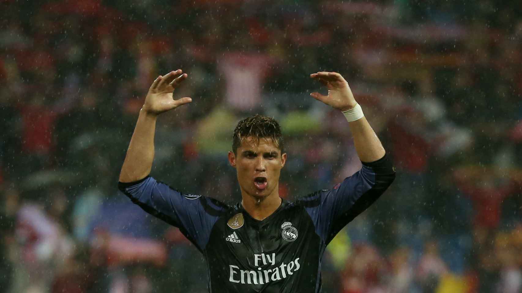 Cristiano Ronaldo celebra el pase a la final de la Champions.