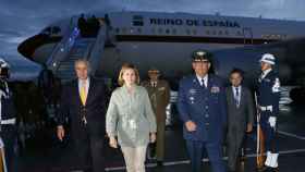 Cospedal visita el contingente español de la misión de la ONU en Colombia.