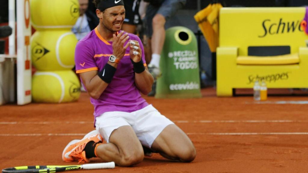 Nadal, tras vencer a Thiem en Madrid.