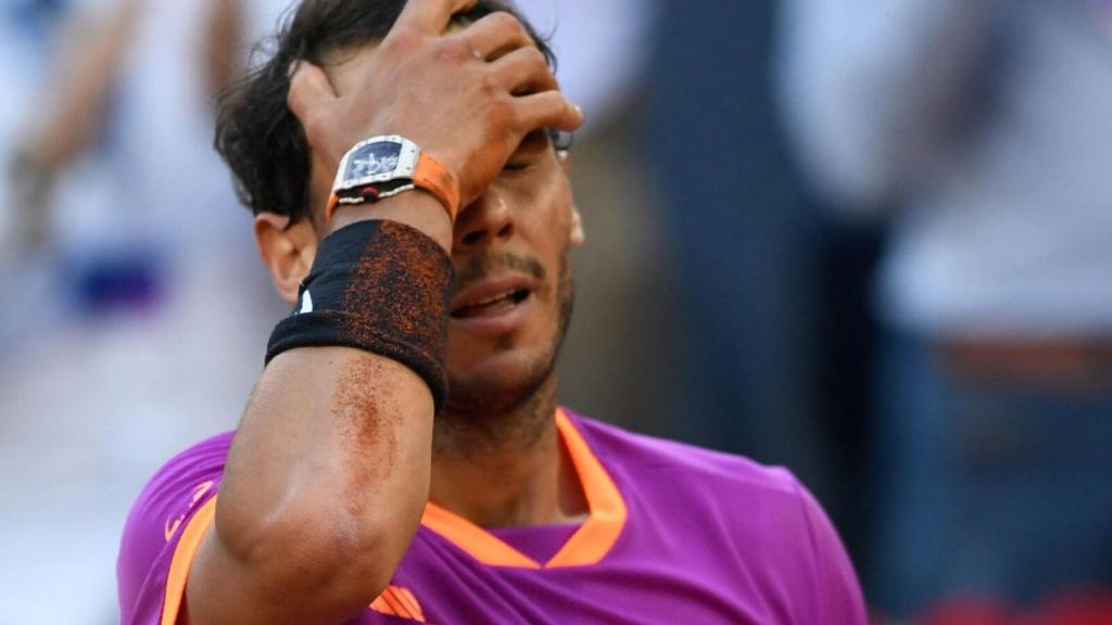 Nadal, tras derrotar a Thiem en Madrid.