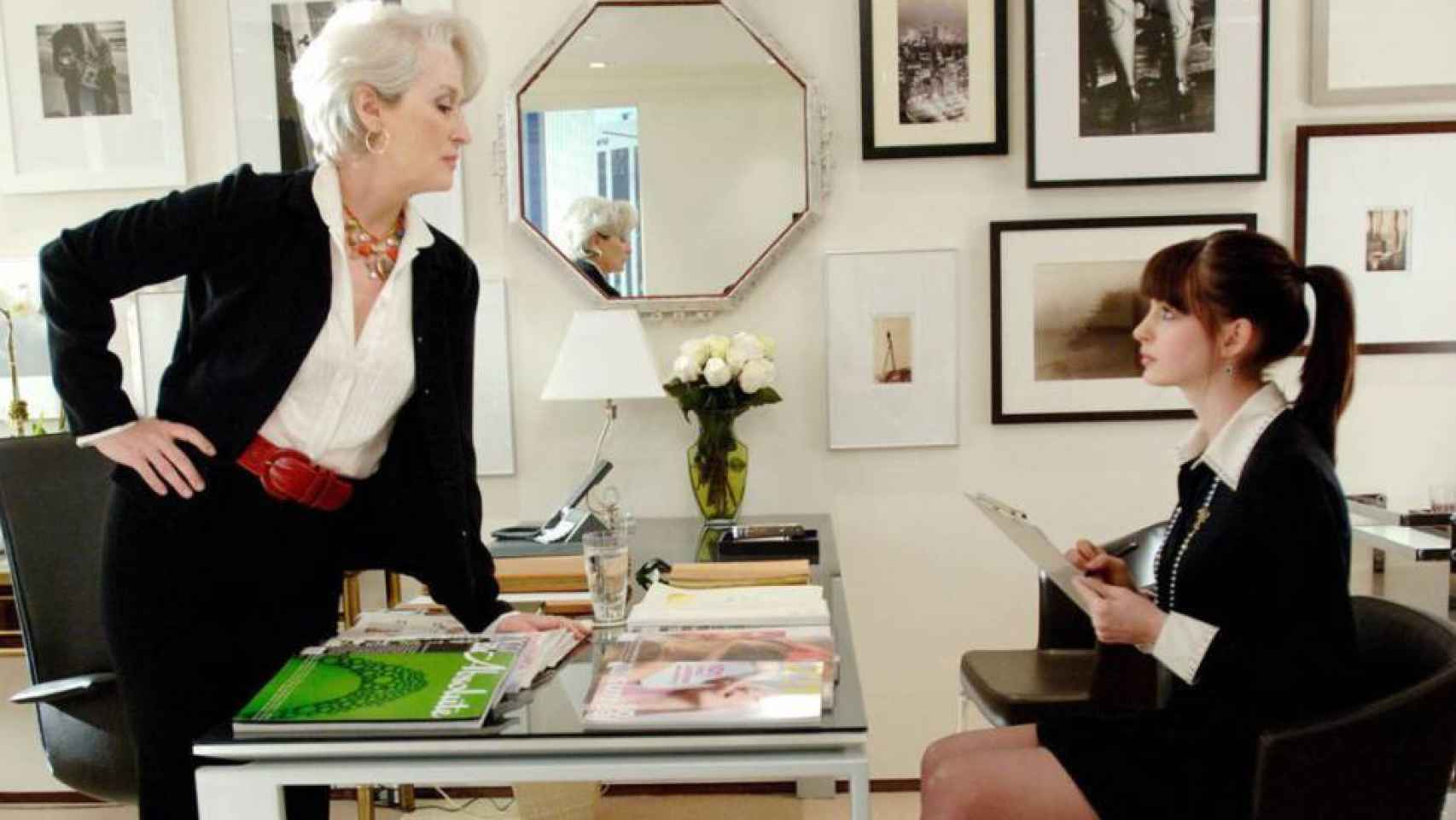 En 'El diablo se viste de Prada' (2006) Meryl Streep interpreta a una importante y temida editora de moda.