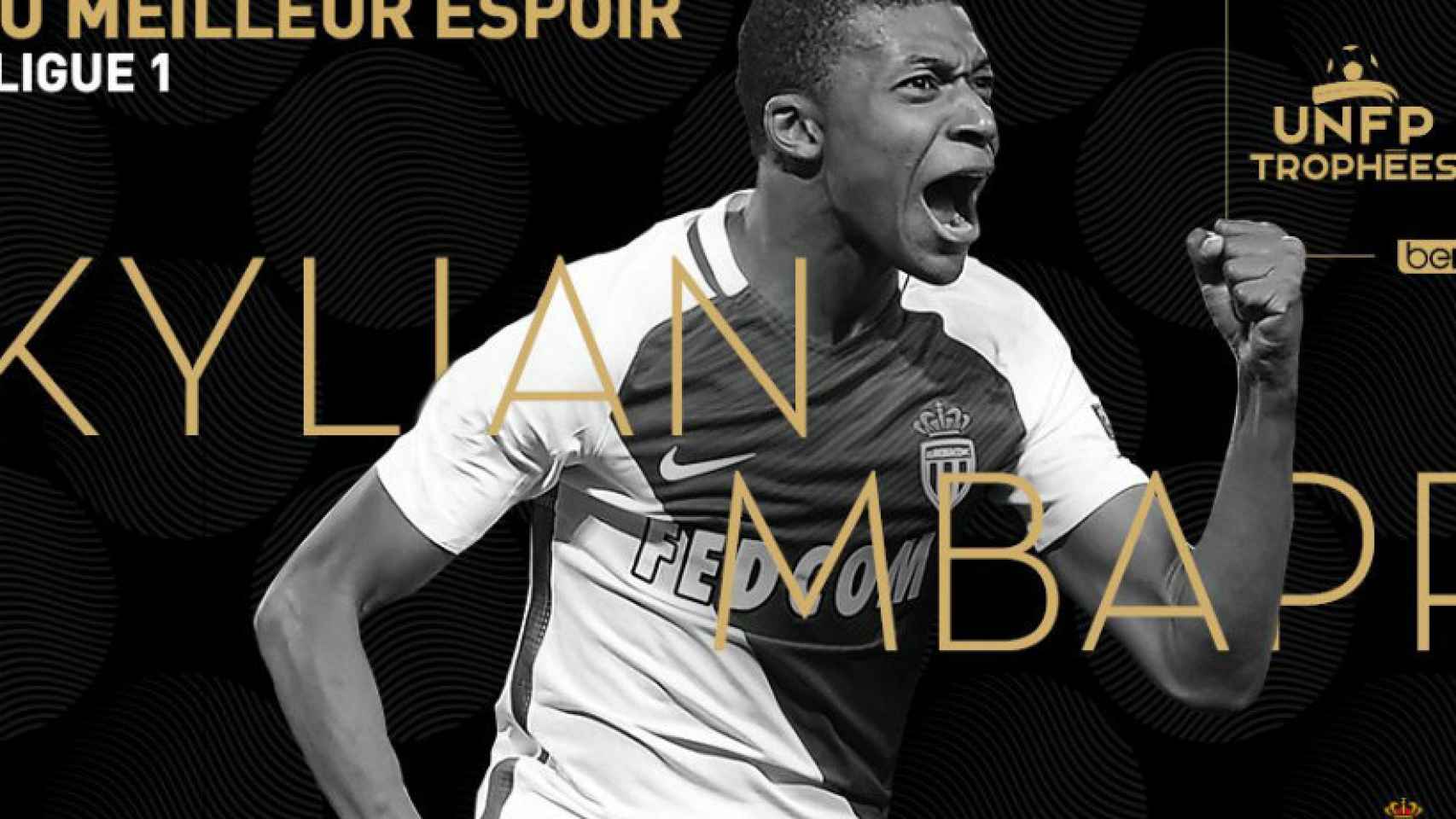 Mbappé, mejor jugador de la Ligue 1. Foto. Twitter (@Ligue1)