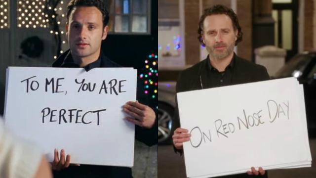 El tiempo pasa. Fotograma de Love Actually.