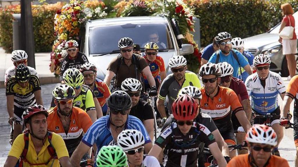 Manifestación de ciclistas con motivo de los accidentes de Oliva (Valencia)