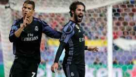 Isco celebra su gol y Cristiano manda callar al estadio