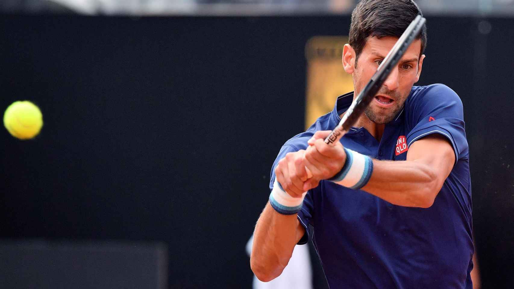 Djokovic, en su debut en el torneo de Roma.