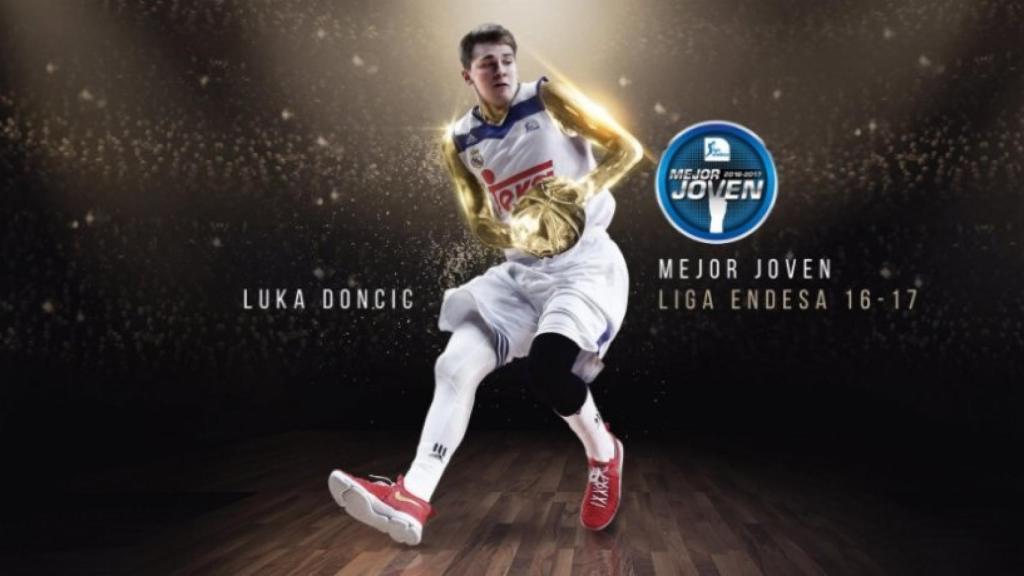 Luka Doncic, mejor jugador joven de ACB. Fuente: @acbcom