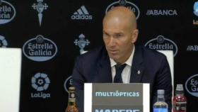 Zidane, en rueda de prensa tras el partido ante el Celta