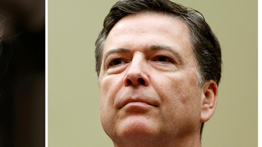 El presidente de EEUU, Donald Trump, y James Comey, exdirector del FBI.
