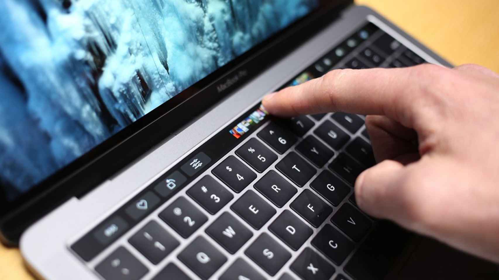 Touch Bar, en un MacBook Pro.