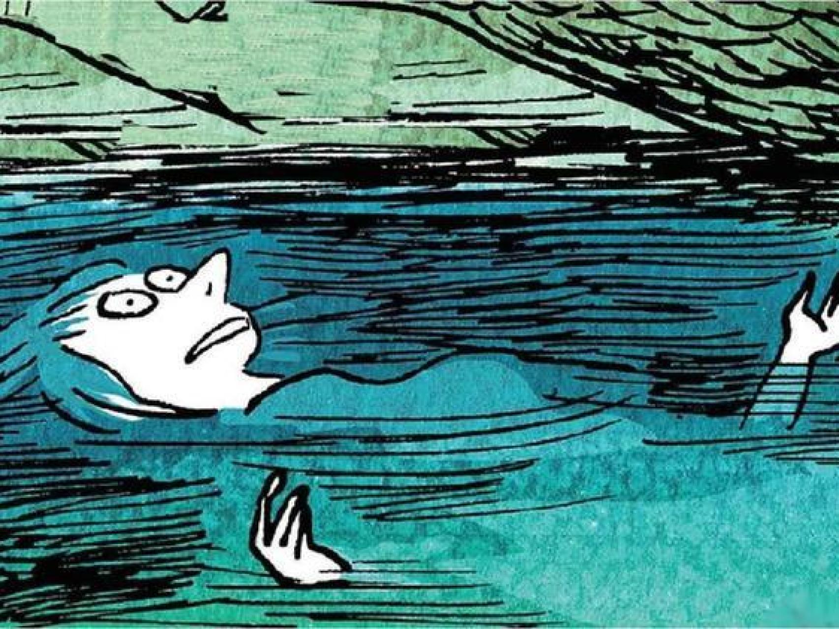 Una de las viñetas de Levedad, la obra de Catherine Meurisse.