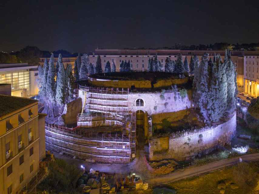 El Mausoleo de Augusto, obra restaurada gracias al mecenazgo.
